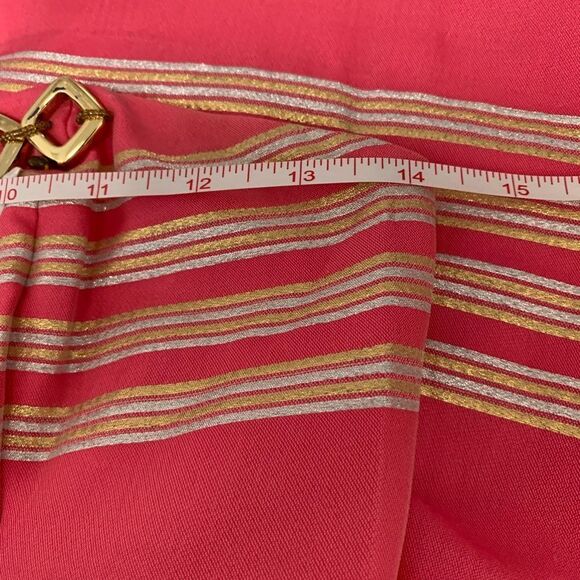 Lilly Pulitzer Strapless Mini Dress in Pink & Gold Size 00 - Picture 7 of 9